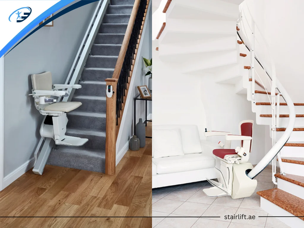 Difference B/W Straight vs. Curved Stairlifts